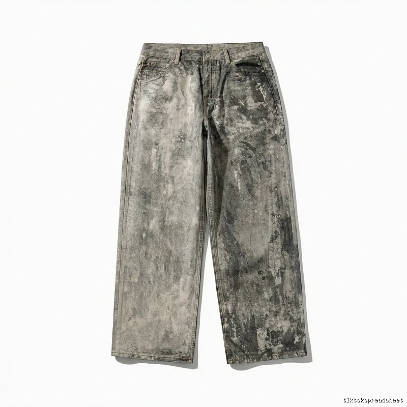 Acne Studios distressed grey jeans