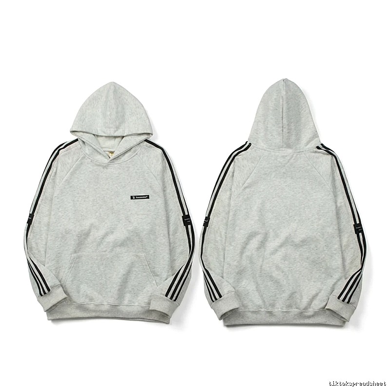Adidas simple style gray and white hoodie