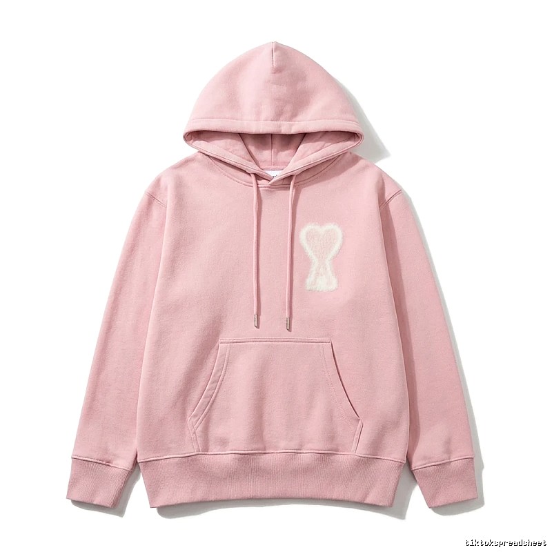 AMI Love Pink Hoodie