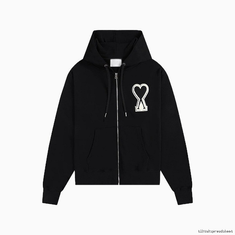 AMI Love Trendy and Cool Black Sweatshirt