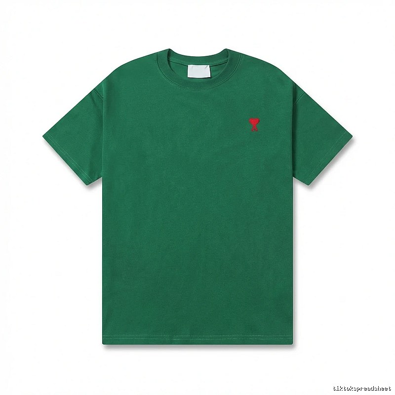 AMI minimalist style green T-shirt