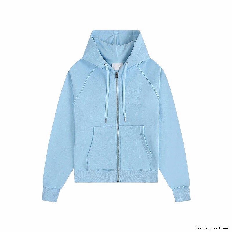 AMI minimalist style light blue sweatshirt