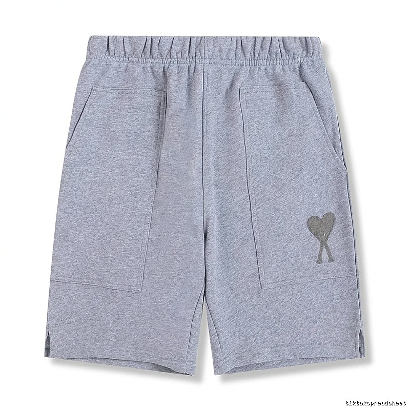 AMI pattern casual gray shorts
