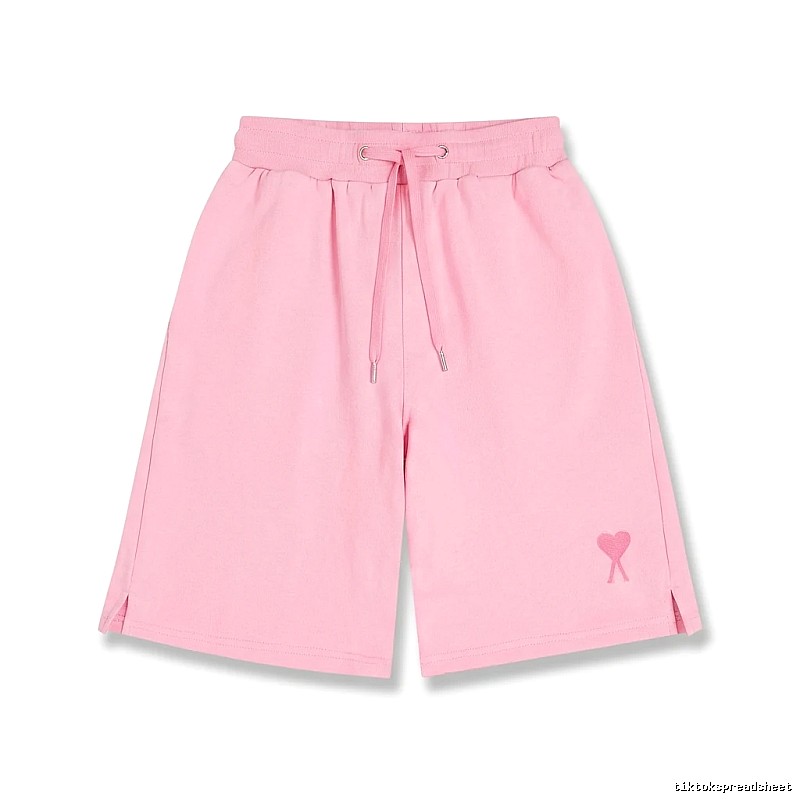 AMI pink shorts in a cute and casual style