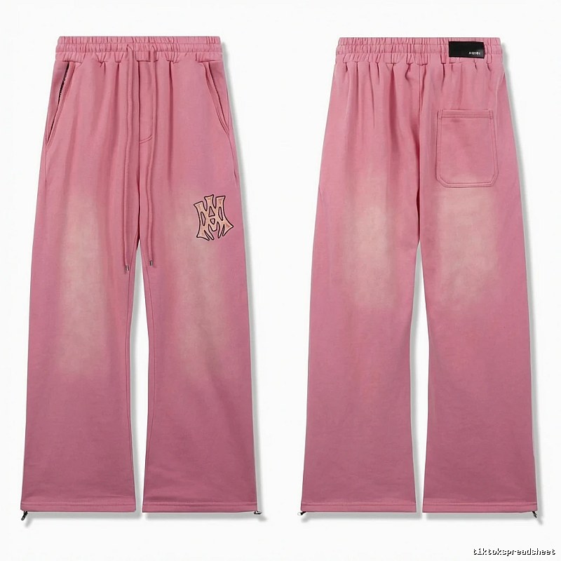 AMIRI casual style pink long trousers