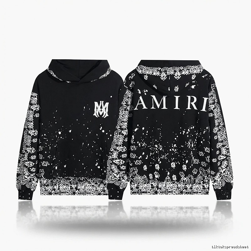 AMIRI Dark Style Cashew Flower Sweatshirt