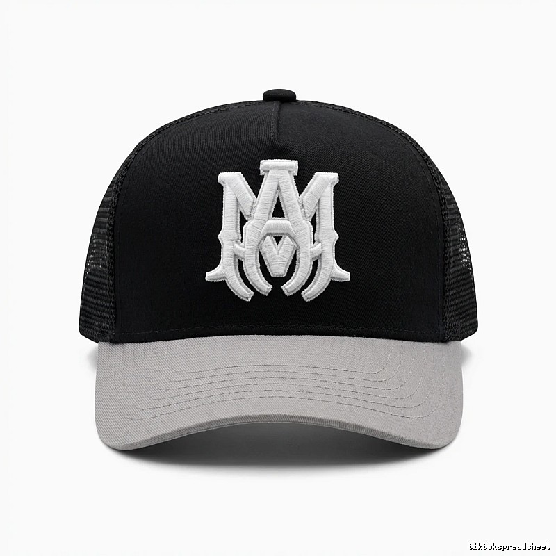 AMIRI Embroidered Trendy and Cool Black Hat