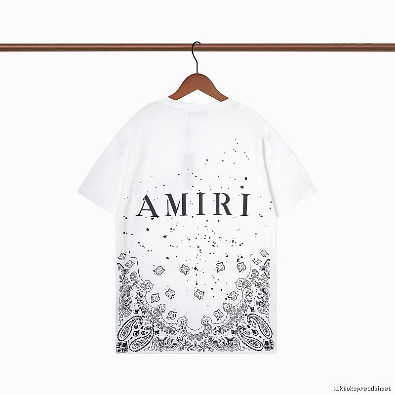 Amiri Gift Ready Graphic T-shirt White Blue Amiri with Standout Detail