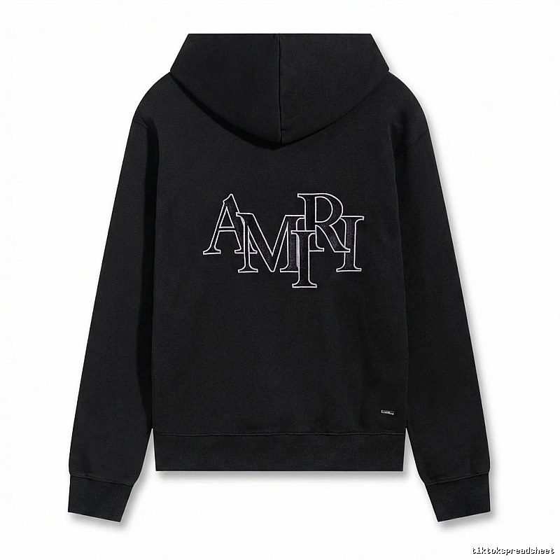 AMIRI letter-style black sweatshirt
