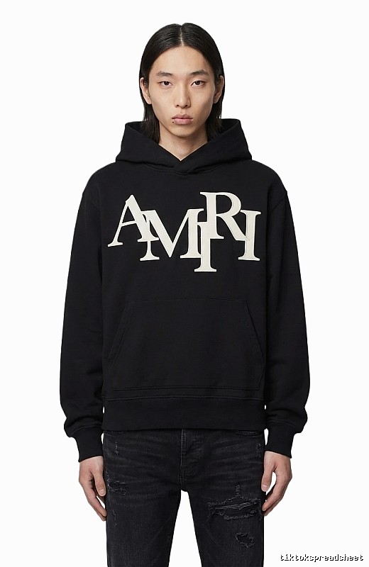 AMIRI letter-style black sweatshirt