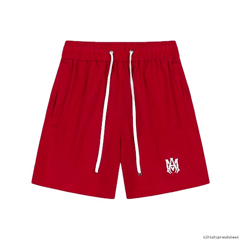 AMIRI minimalist style red shorts