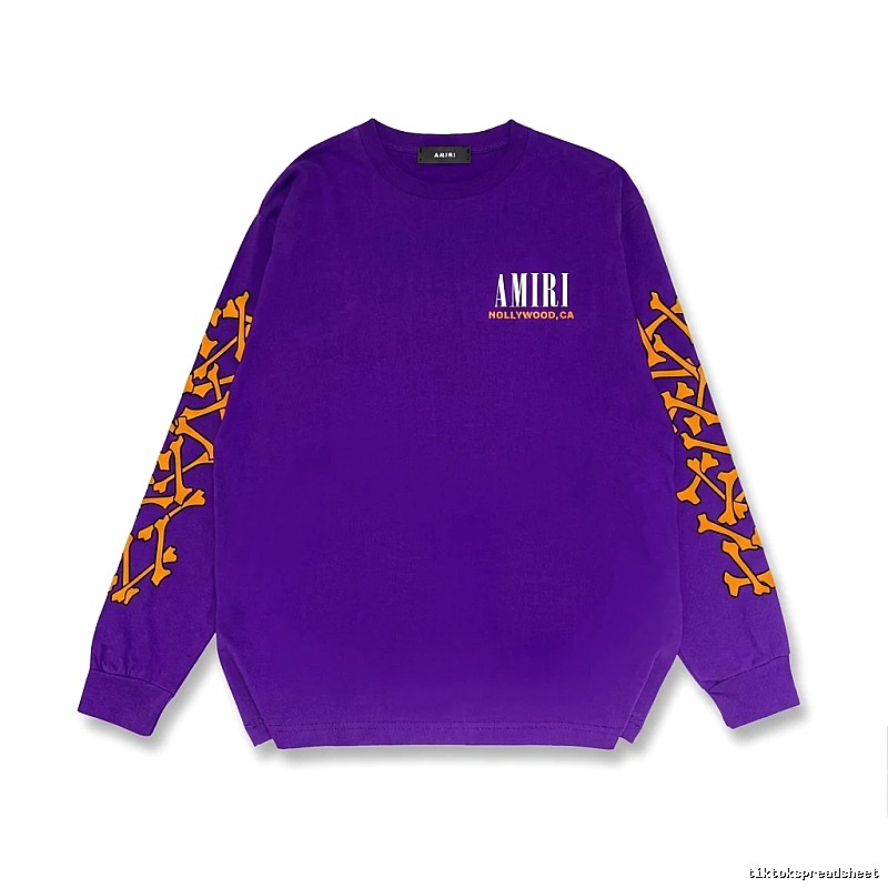 AMIRI purple sweatshirt with skull print