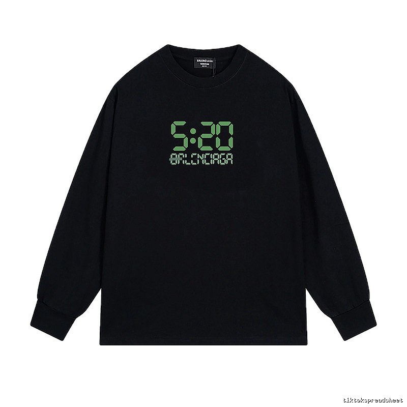 Balenciaga digital style black sweatshirt