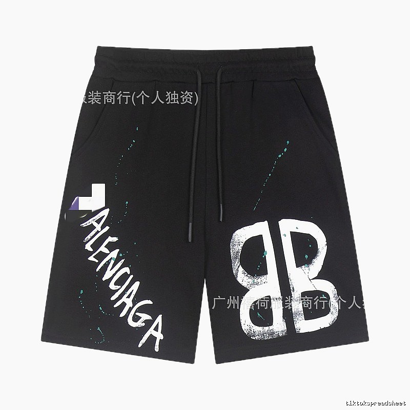 Balenciaga graffiti-style shorts