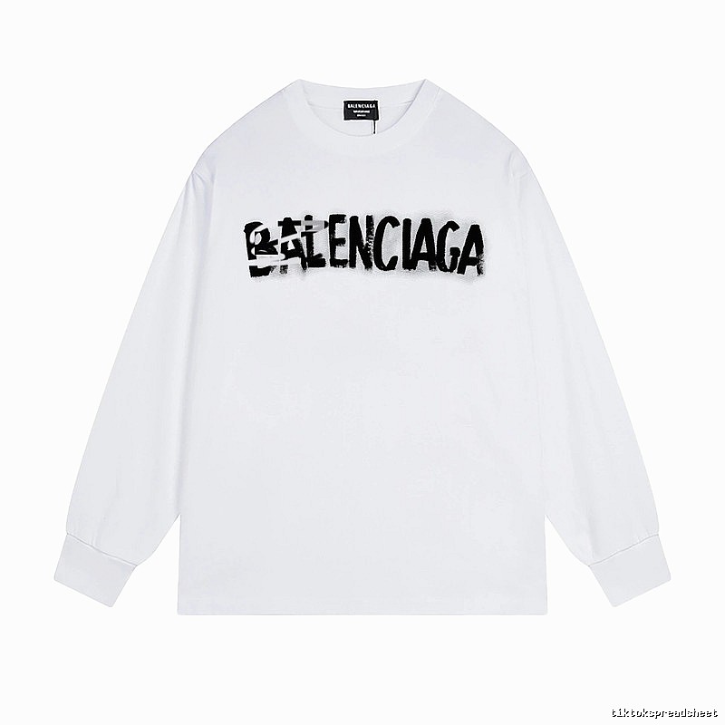 Balenciaga graffiti-style white T-shirt