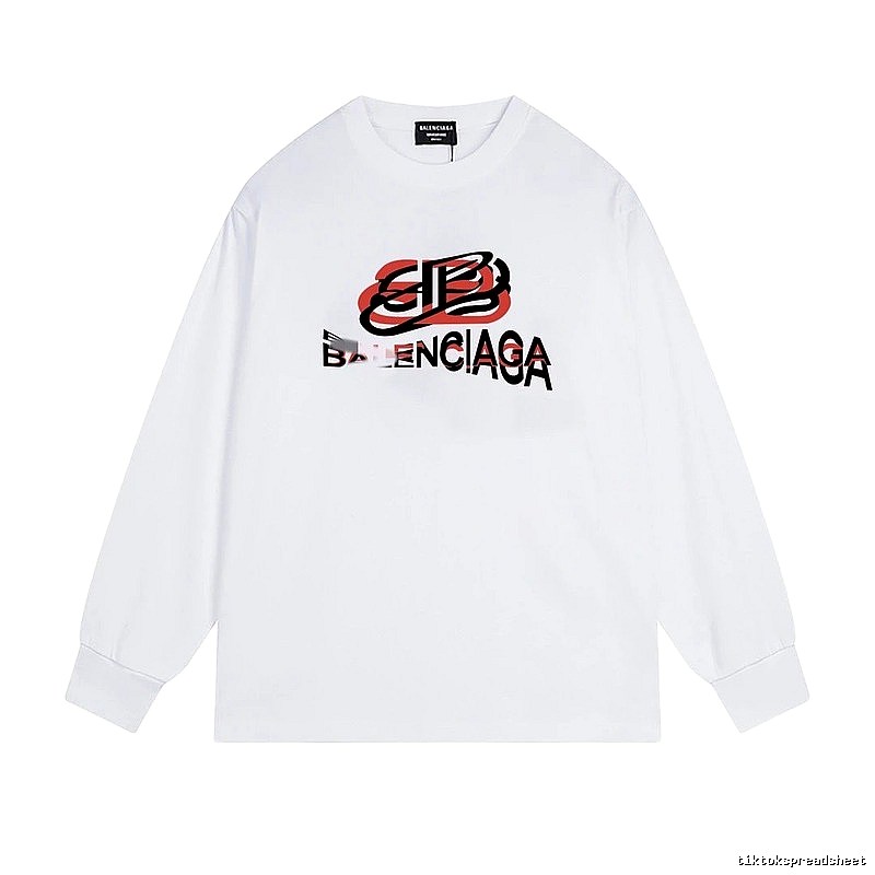 Balenciaga letter white sweatshirt