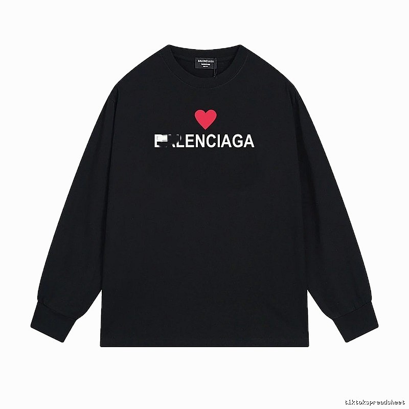 Balenciaga Love Simple Black T-shirt