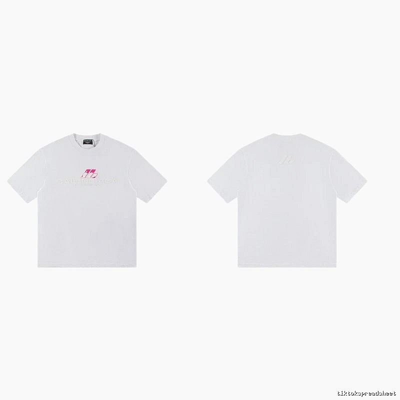 Balenciaga Printed Streetwear-style White T-Shirt