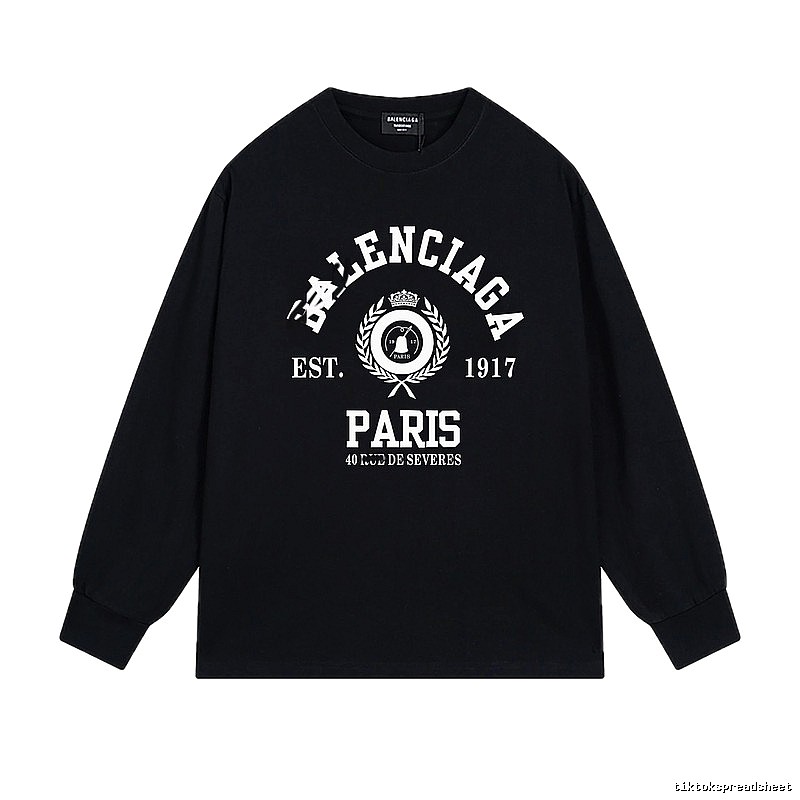 Balenciaga retro black long-sleeve