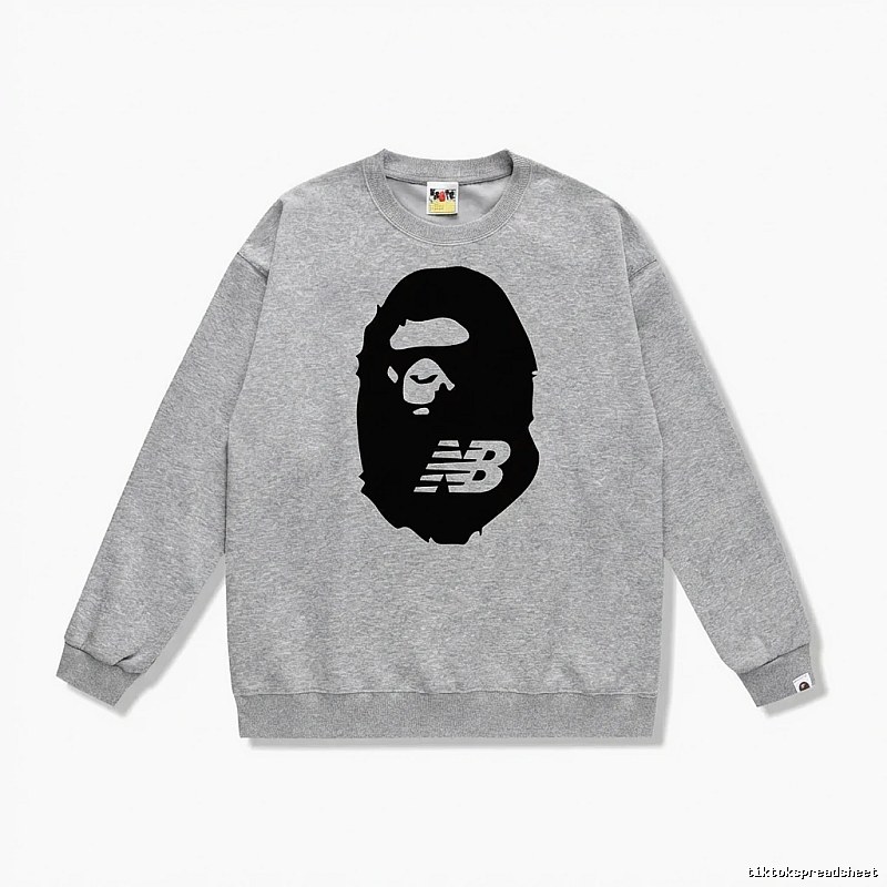 Bape Ape Head Grey Sweatshirt