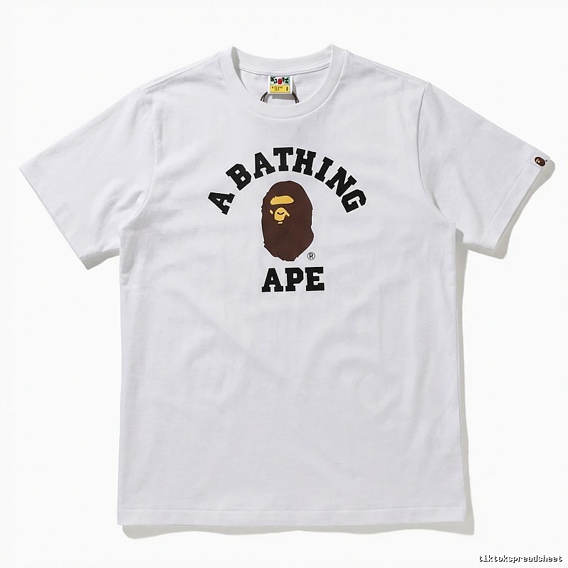 Bape Ape Head Simple White T-shirt