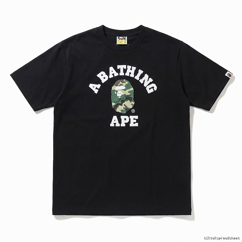 Bape Ape Head Trendy Black T-shirt
