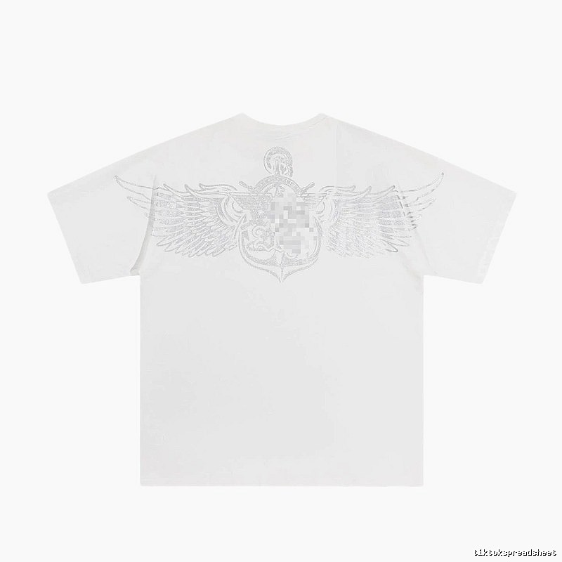 BOY Wing Print Street Style White T-Shirt