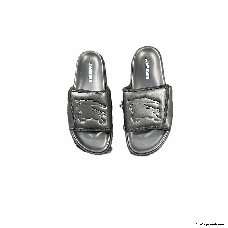 Burberry Warhorse Embossed Minimalist Black Slides