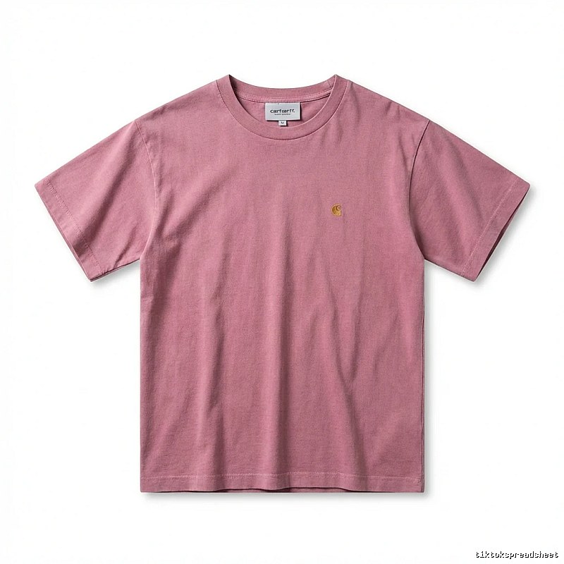 Carhartt basic simple style pink T-shirt