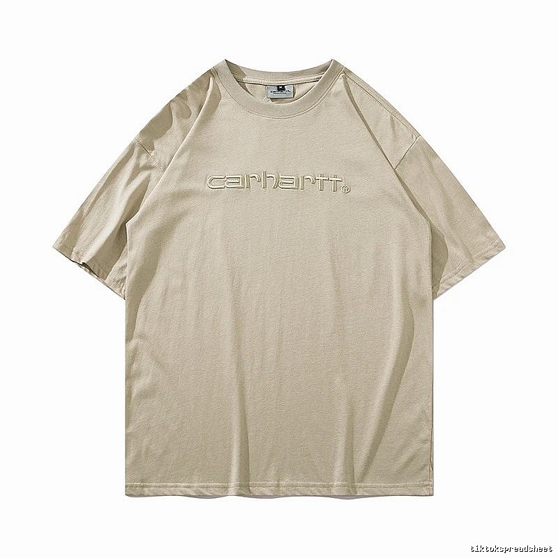 Carhartt Casual Logo T-shirt Light Blue Subtle for Streetwear Looks