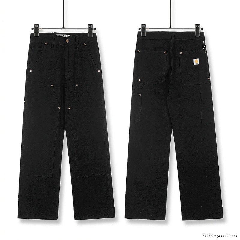 Carhartt workwear style black long trousers