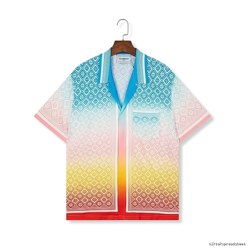 Casablanca Gradient Style Printed Shirt