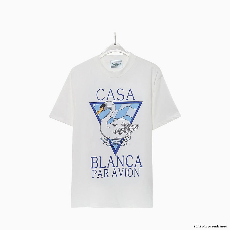 Casablanca Printed Fashionable White T-shirt