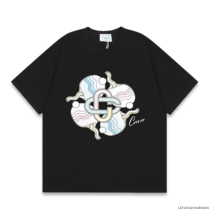 Casablanca Printed Trendy T - Shirt
