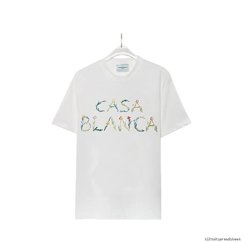 Casablanca - style printed white T - shirt