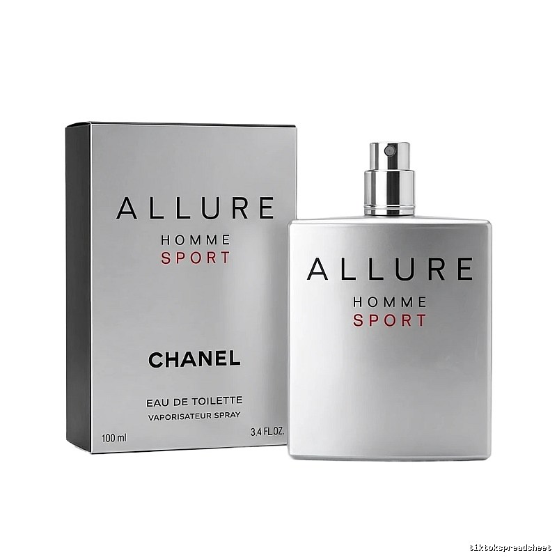 Chanel ALLURE series silver men's perfume