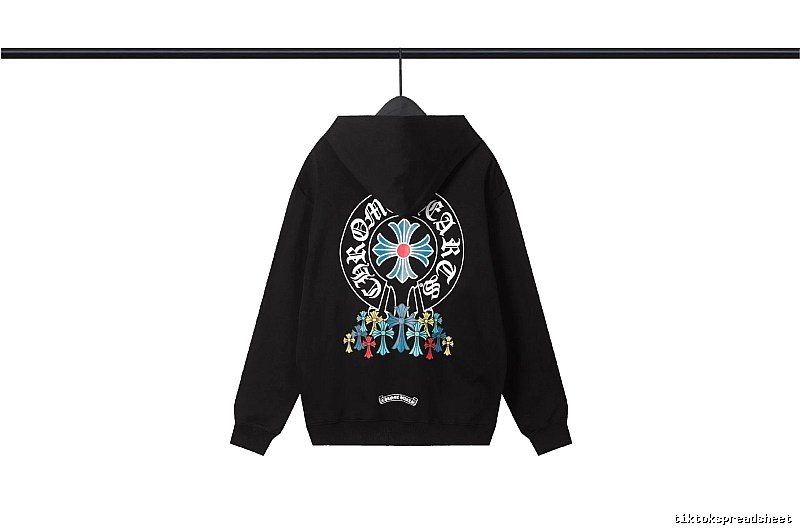 Chrome Hearts 2089-73 Black Cross Graphic Hoodie Visual Accent
