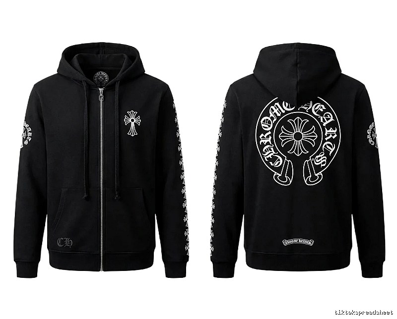 Chrome Hearts Cross Trendy Cool Black Sweatshirt