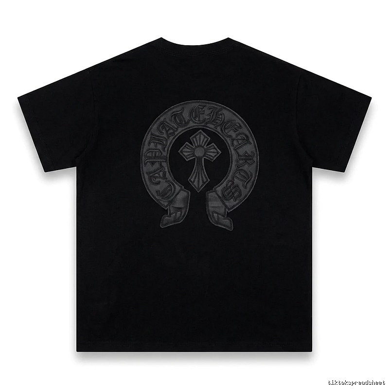 Chrome Hearts Cross Vintage Black Short-sleeve Shirt