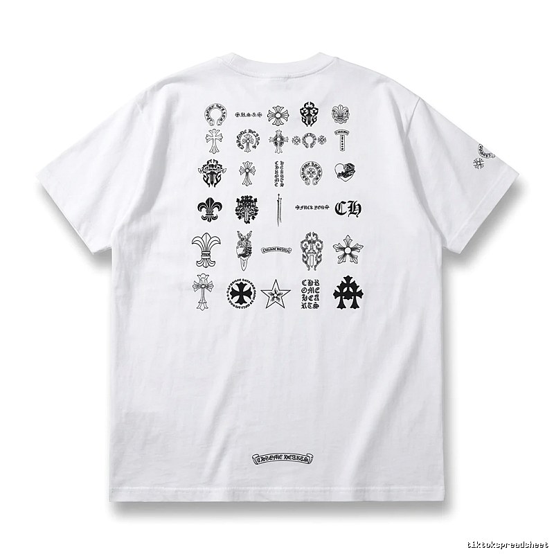 Chrome Hearts Dark Style White T-shirt