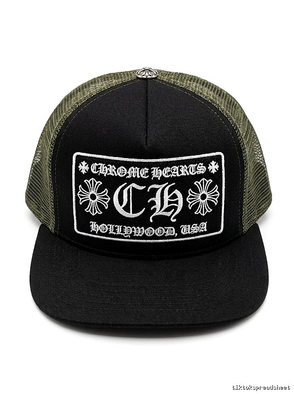 Chrome Hearts Retro Style Black Hat