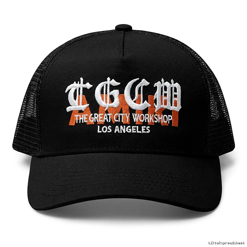 Chrome Hearts retro-style black hat