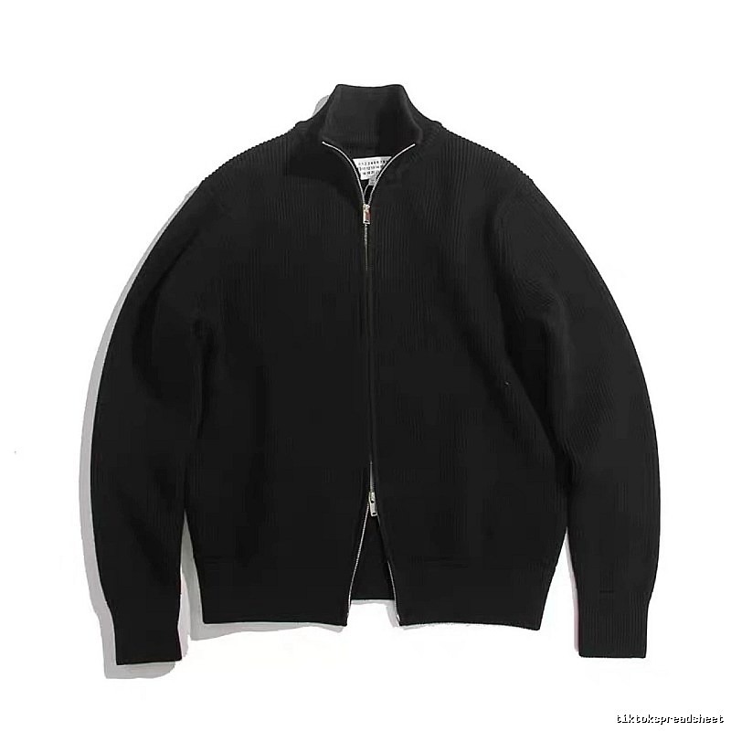 Classic Zip jacket Black Minimalist Full for Daily Styling