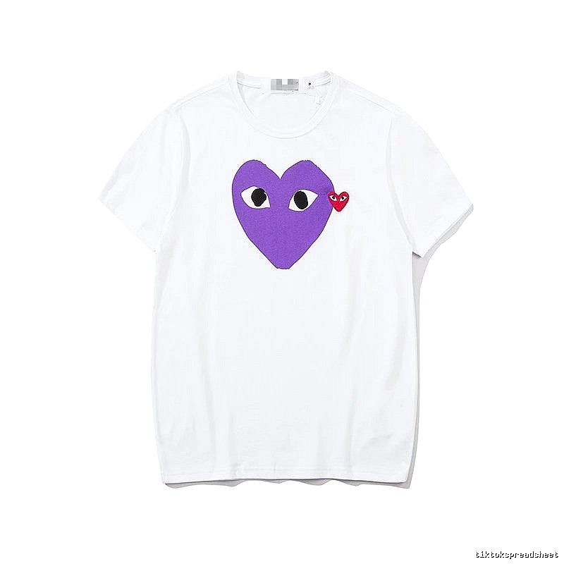 Comme des Garcons PLAY 2023-03 Style 2303 Heart Logo T-Shirt Campus Look