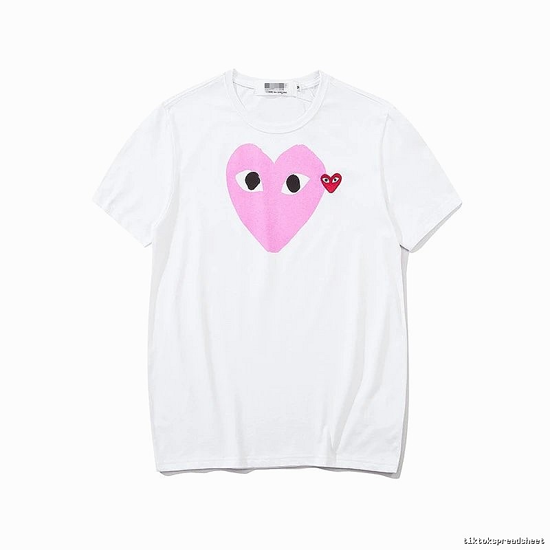 Comme des Garcons PLAY 2023-03 Style 2303 Heart Logo T-Shirt Downtown Style