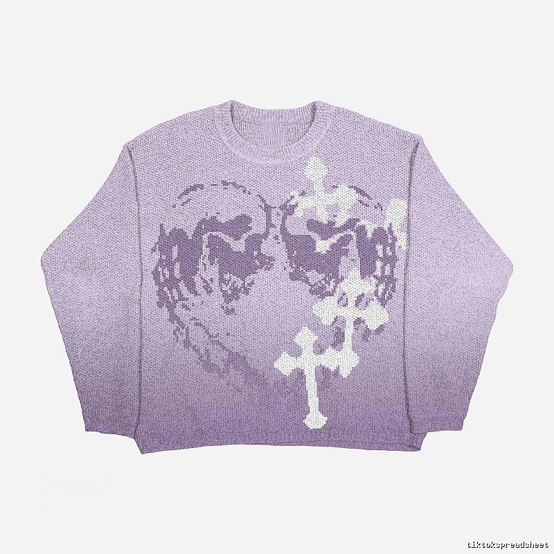 Compact Anime graphic sweater Black Knit Top for Sport-Inspired Styling