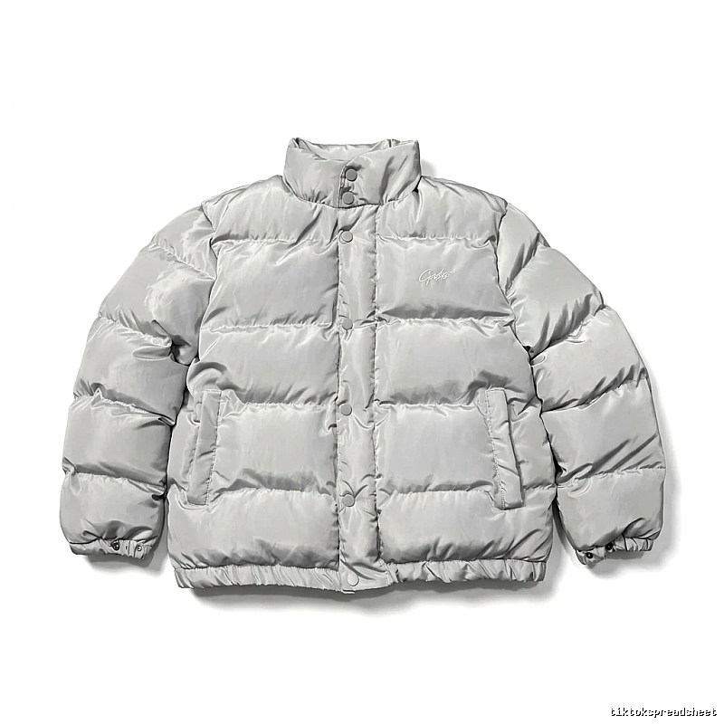 Corteiz Silver-Gray Trendy and Cool Down Jacket