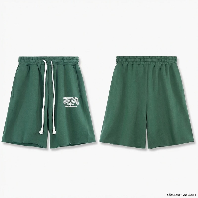 DENIM TEARS American Retro Green Shorts
