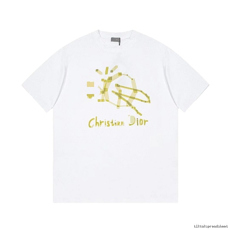 Dior Graffiti Street Style White T-Shirt