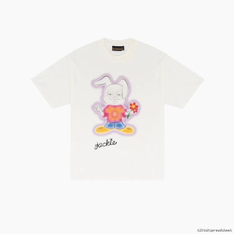 DREW Cartoon Rabbit Street Style Off-white T-shirt